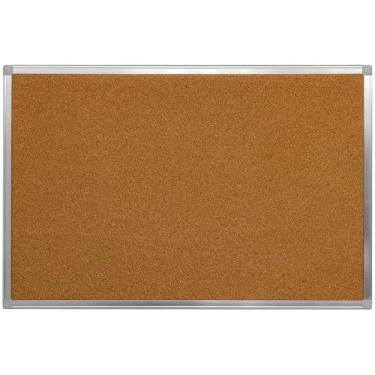 Imagem de Quadro de Aviso Cortiça Moldura Alumínio A STALO, 150x120