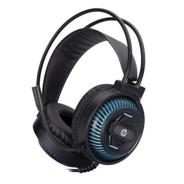 Imagem de Headset Gamer HP, USB 2.0, LED, Preto - DHE 8001U