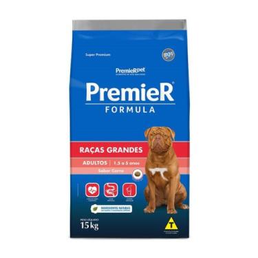Imagem de Ração Premier Fórmula Cães Adultos Grande sabor Carne 15 Kg - PREMIER 