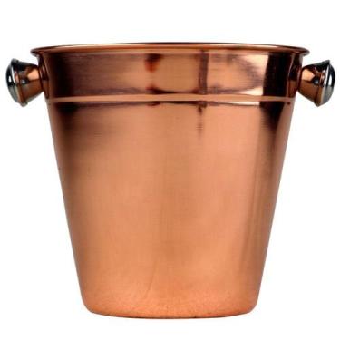 Imagem de Balde de Gelo Lumière Inox 1,25L em cobre - Tout Decora