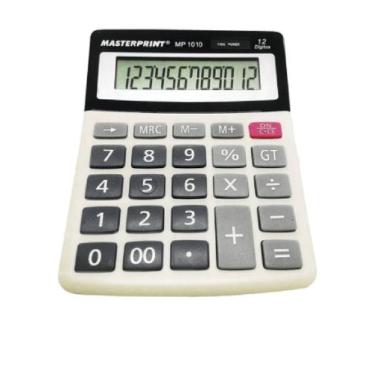 Imagem de Calculadora de mesa manual mp 1010 12 digitos - Masterprint