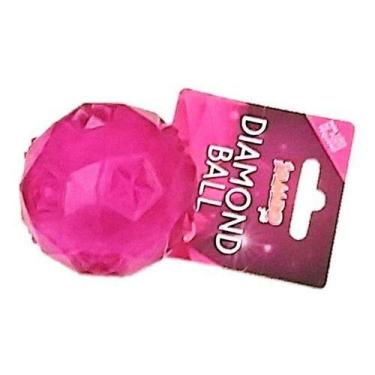Imagem de Brinquedo Cachorro Bola Diamond P Mordidas Moderadas - Jambo, Pink
