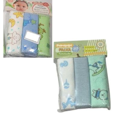 Imagem de Kit 3 Faixas Umbilicais 100 Algodão Flanelado para Bebês Conforto e Pr