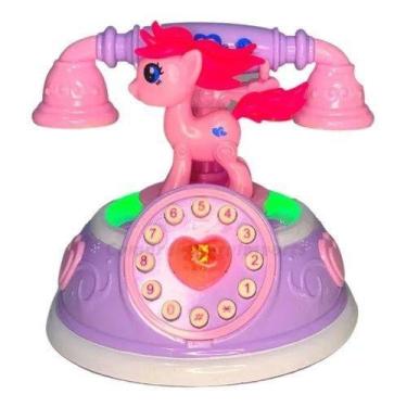 Imagem de Telefone Infantil Musical Unicórnio Com Luz E Som Menina - dtoys