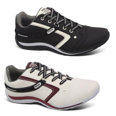 Imagem de KIT 2 Pares -Tênis Sapatenis Masculino Philos West Sapato Casual, Pret