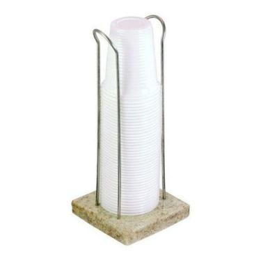 Imagem de Porta Copo Dispenser De Mesa Em Granito P/ Copos Chopp 300ml - Higipac