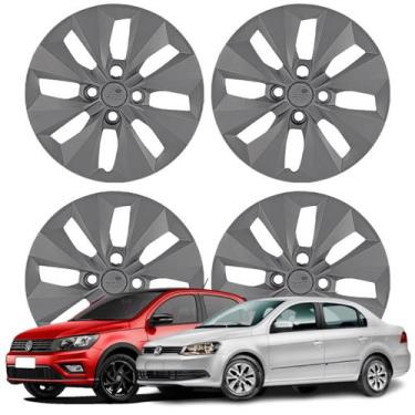 Imagem de Jogo Calota Aro 14 VW Gol Voyage 2013 Cubo Alto Grafite 112CA-GFT-U - 