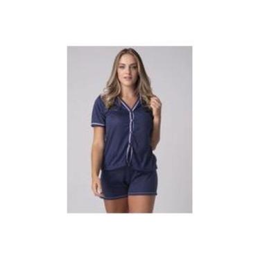 Imagem de Pijama Short Doll Pos Cirúrgico Com Botão Aberto - anny wear