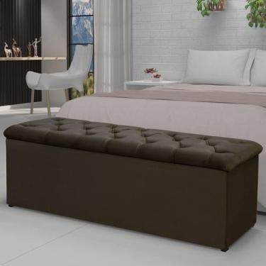 Imagem de Calçadeira Recamier 140cm Lotus Marrom/Cacau - Lumalar