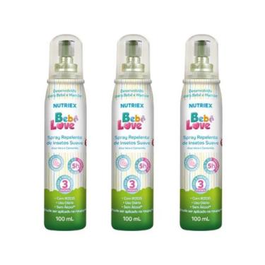 Imagem de Kit 3un Repelente Infantil Spray Bebe Love 5h 100ml