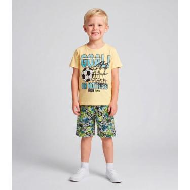 Imagem de Pijama Infantil Menino Brilha No Escuro Kappes Amarelo - Select, 10, A