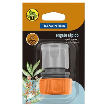 Imagem de Engate Rápido Tramontina com Conexão Rosqueada para Mangueiras 5-8 e 3-4 com 2 Garras Plástico
