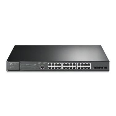 Imagem de Switch Gerenciável TL-SG3428MP com 24 Portas Poe+ e 4 SFP Gerenciamento Omada Preto TP-Link