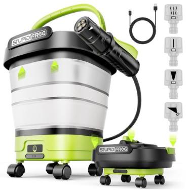 Imagem de Pulverizador Manual StupidFrog Max 72 PSI Sem Fio com Balde Dobrável d