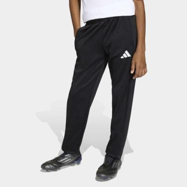 Imagem de Calça Infantil Treino Adidas, Preto, Branco, 13/14A