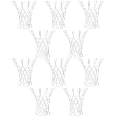 Imagem de 5 Par Rede Para Aro Basquete Tamanho 4mm 10 gancho Seda Chuá