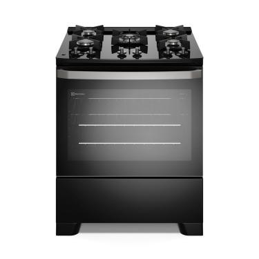 Imagem de Fogão de Piso 5 Bocas a Gás Electrolux FE5GB Mesa de Vidro Acendimento Automático Preto Bivolt