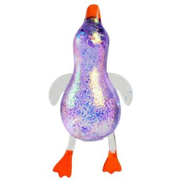 Imagem de Bola antiestresse Squishy OAVII Pato com glitter, efeito slow rise, 13