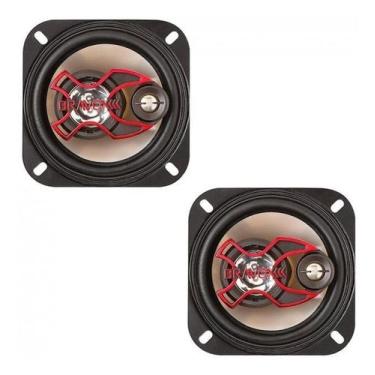 Imagem de Par De Auto Falantes De 4 Polegadas Bravox B3x40x 160w, Preto/Vermelho