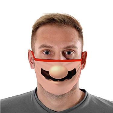 Imagem de Máscara Não Descartável Com 4 Camadas de Proteção Original DC (Super Mário)