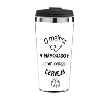 Imagem de Copo Termico O Melhor Namorado Com Cerveja