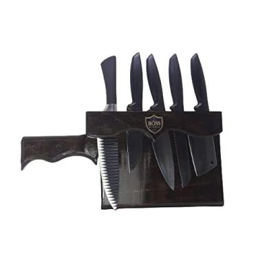 Imagem de Porta Facas em Madeira Maciça de Parede