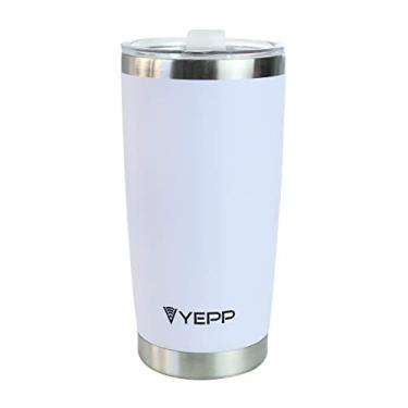 Imagem de Copo Térmico De Aço Inoxidável Com Tampa 500ml (Branco)