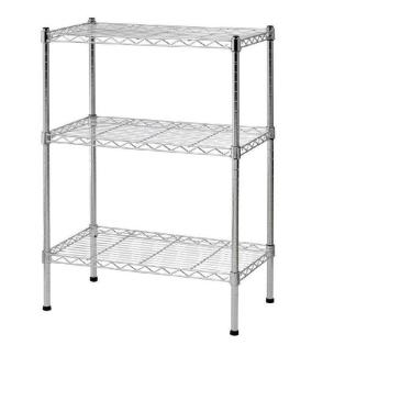 Imagem de Estante Aço 3 Prateleiras Cromada Aramada