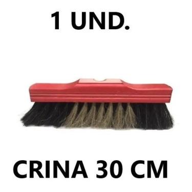 Imagem de Vassoura Pelo Natural Crina 30 Cm S/ Cabo