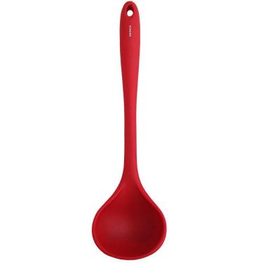 Imagem de Concha de Silicone Para Cozinha Utensílio Cozinha Silicone Concha Vermelha Brinox