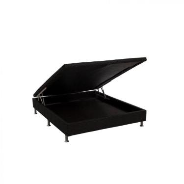 Imagem de Base Baú Physical Casal 138x188x25cm Ortobom Preto