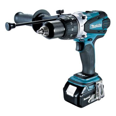 Imagem de Furadeira Parafusadeira Impacto. 1/2  18,0V Biv 2Bat Makita Dhp458rfe