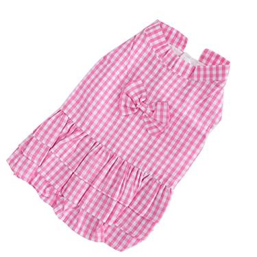 Imagem de Roupas para animais de estimação, saia de camisa de cachorro rosa para festa de caminhada diária para Dogholiday e assim por diante(XZD222 rosa, M)