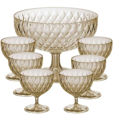 Imagem de Jogo de sobremesa 7 peças Cristal Âmbar Plasutil