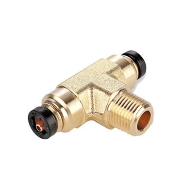 Imagem de Parker 172PTCNS-5/32-2 Conexão de transmissão, tubo a tubo, latão, rosca de tubo macho, 0,8 cm e 0,9 cm