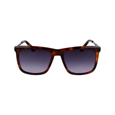 Imagem de Calvin Klein Óculos de sol retangulares masculinos Ck22536s, Havana marrom, One Size