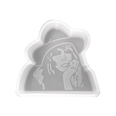 Imagem de Molde de silicone Beth | Tamanho 10 cm de largura x 9,5 cm de comprimento x 2,5 cm de profundidade | Enviar Beth | Molde de silicone seguro para forno para frescor, sabão, resina ou velas