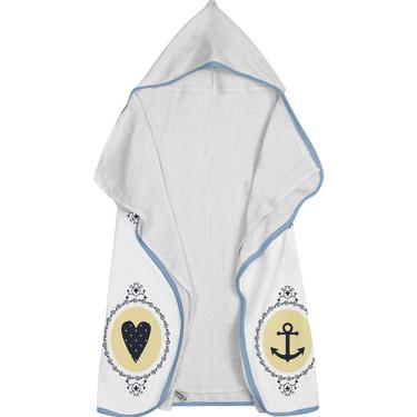 Imagem de Toalha Baby C/ Capuz Tecebem Estampada C/ Fralda Nino Branco