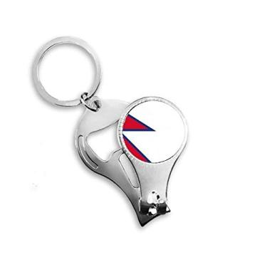 Imagem de Chaveiro abridor de garrafa com bandeira nacional do Nepal Asia Country Alicate de unha