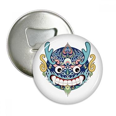 Imagem de China Chinese Dragon Head abridor de garrafas padrão tradicional ímã de geladeira emblema multifuncional
