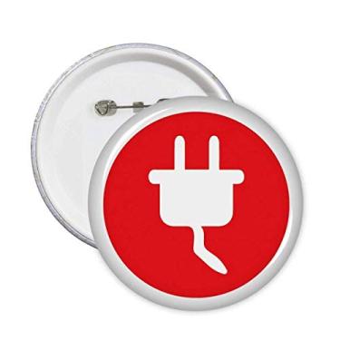 Imagem de Cabo de plugue vermelho, cabo de carregamento, pinos, emblema, acessório, decoração, 5 peças