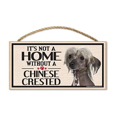 Imagem de Imagine This Placa de madeira para raças chinesas de cachorro