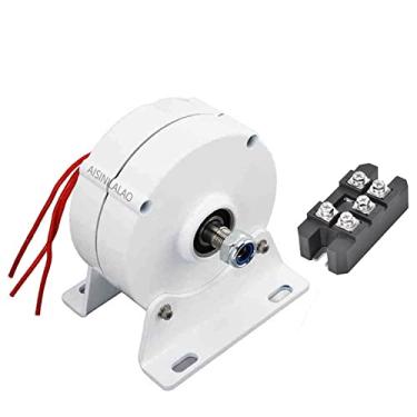 Imagem de Gerador de ímã permanente sem engrenagem de baixa velocidade de 1000W, alternadores de 110V/ 220V V AC Use para turbina eólica Turbina de água (com base),24v
