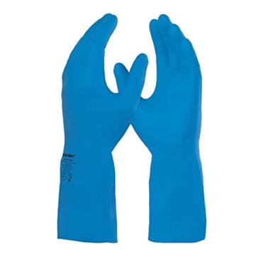 Imagem de Danny Luva Silver Látex Tamanho Médio Cor Azul