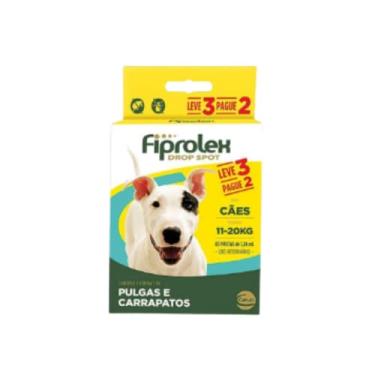 Imagem de Ceva - Combo Fiprolex Drop Spot Antipulgas para Cães de 11 a 20kg - 1,34ml