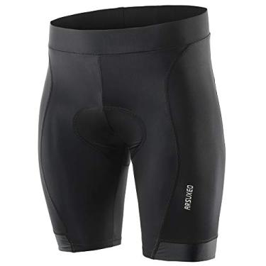 Imagem de Bermuda masculina de ciclismo de verão Explopur – shorts de compressão para ciclismo de secagem rápida e respirável com gel acolchoado, Preto, X-Large