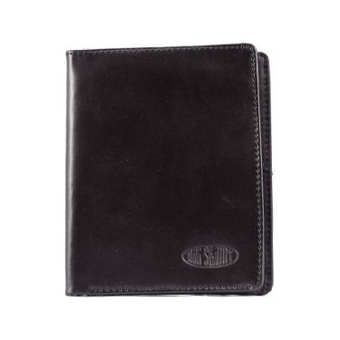 Imagem de Big Skinny Carteira masculina hipster de couro dobrável, tem capacidade para até 40 cartões, preta