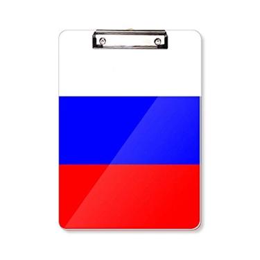 Imagem de Placa de suporte com a bandeira nacional da Rússia para a Europa, país de prancha, pasta, bloco de notas A4