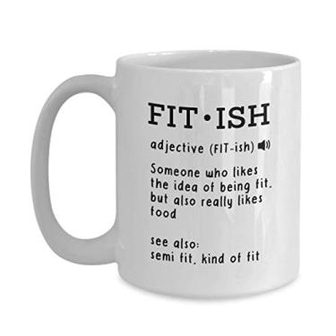 Imagem de Caneca Fit ish - Caneca fitness - Caneca de café de 425 g