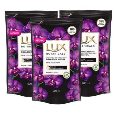 Imagem de Kit 3X 200ml Sabonete Líquido Lux Botanicals Orquídea Negra Refil
